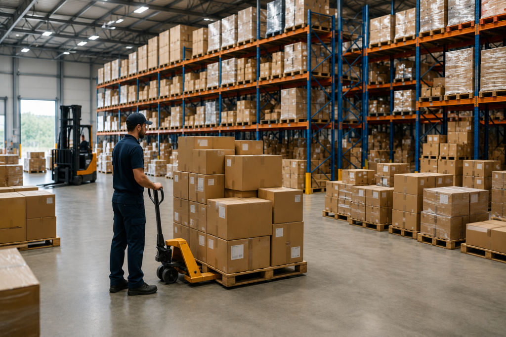 Wholesale supply warehouse with bulk products